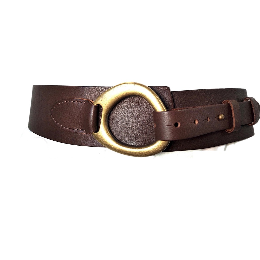 Betty Barclay Belt Rare Brown Natural Leather Women 1990s Germany